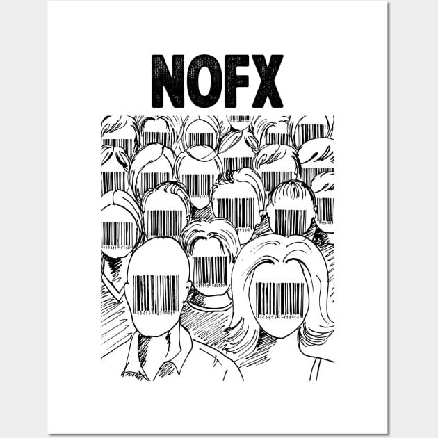 Barcode face NOFX Wall Art by adima